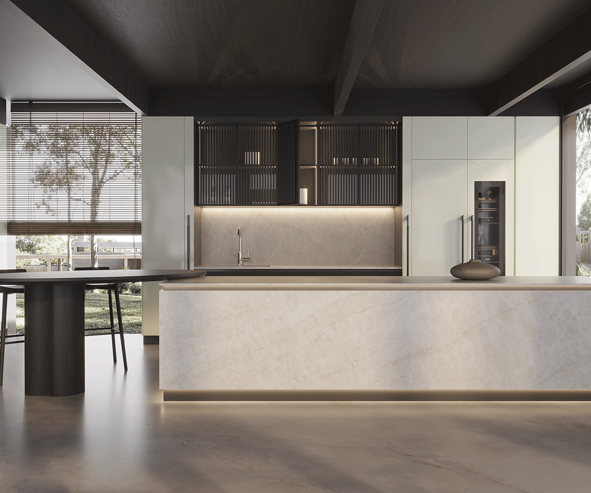 From kitchen to living space